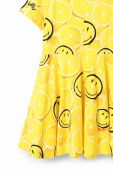 Дитяча бавовняна сукня Desigual колір жовтий mini розкльошена (3117822)