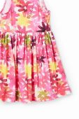 Дитяча бавовняна сукня Desigual колір рожевий mini розкльошена (3062461)
