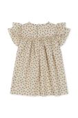 Дитяча бавовняна сукня Konges Sl?jd колір бежевий mini розкльошена (3264174)
