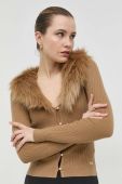 Кардиган з топом Marciano Guess жіночий колір коричневий легкий