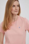 Футболка Polo Ralph Lauren жіночий колір рожевий Футболка Polo Ralph Lauren жіночий колір рожевий