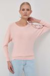 Светр Guess жіночий колір рожевий легкий (3036614)