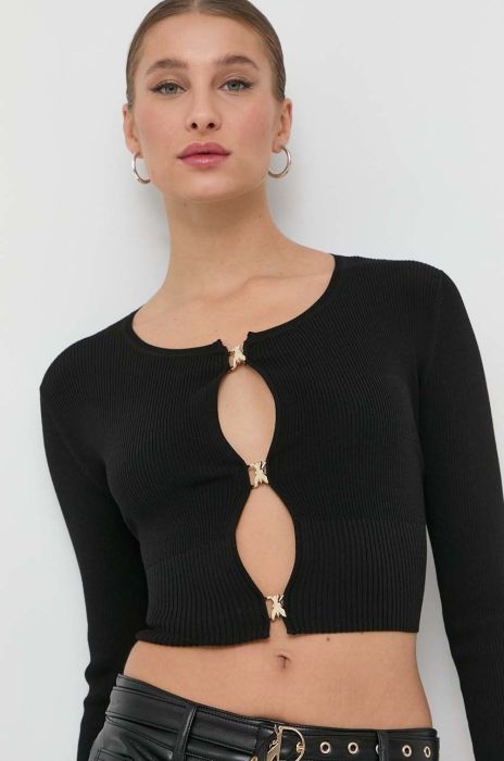 Джемпер Patrizia Pepe жіночий колір чорний легкий (2867886) Джемпер Patrizia Pepe жіночий колір чорний легкий (2867886)