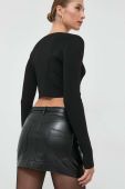 Джемпер Patrizia Pepe жіночий колір чорний легкий (2867886) Джемпер Patrizia Pepe жіночий колір чорний легкий (2867886)