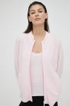 Кардиган з домішкою вовни American Vintage жіночий колір рожевий