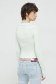 Джемпер Tommy Jeans жіночий колір зелений легкий