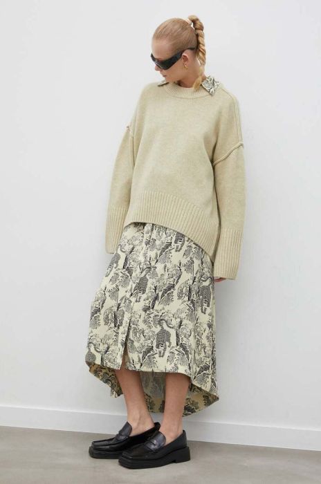 Вовняний светр Day Birger et Mikkelsen жіночий колір зелений теплий (3327102)