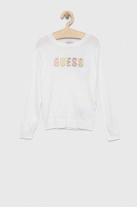 Дитячий светр Guess колір білий легкий (3004427)