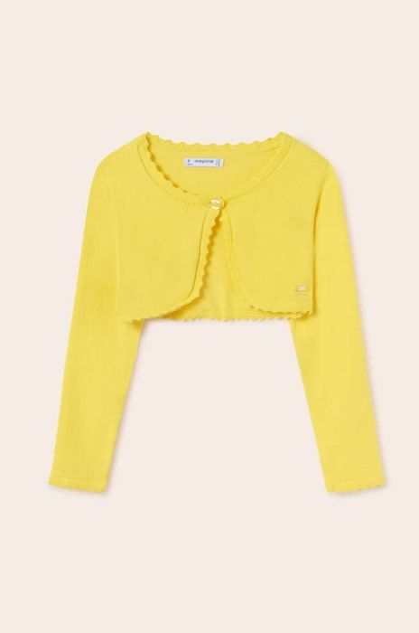 Дитячий кардиган Mayoral колір жовтий легкий (2988893) Дитячий кардиган Mayoral колір жовтий легкий (2988893)