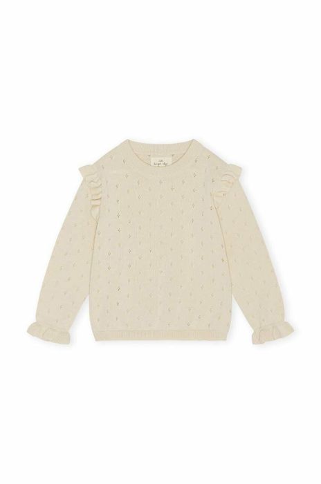 Дитячий бавовняний светр Konges Sl?jd колір бежевий легкий (3001159) Дитячий бавовняний светр Konges Sl?jd колір бежевий легкий (3001159)
