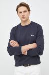 Бавовняний светр BOSS BOSS GREEN чоловічий легкий колір темно-синій Бавовняний светр BOSS BOSS GREEN чоловічий легкий колір темно-синій