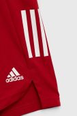 Дитячі шорти adidas Performance CONDIVO21 SHOY колір червоний регульована талія Дитячі шорти adidas Performance CONDIVO21 SHOY колір червоний регульована талія