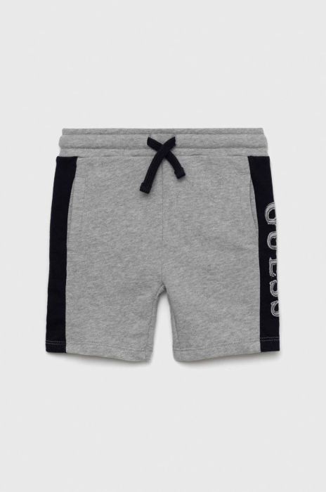 Дитячі шорти Guess колір сірий регульована талія (2891363)