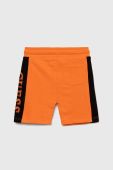 Дитячі шорти Guess колір помаранчевий регульована талія