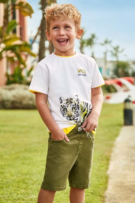 Дитячі шорти Mayoral колір зелений (2944952)