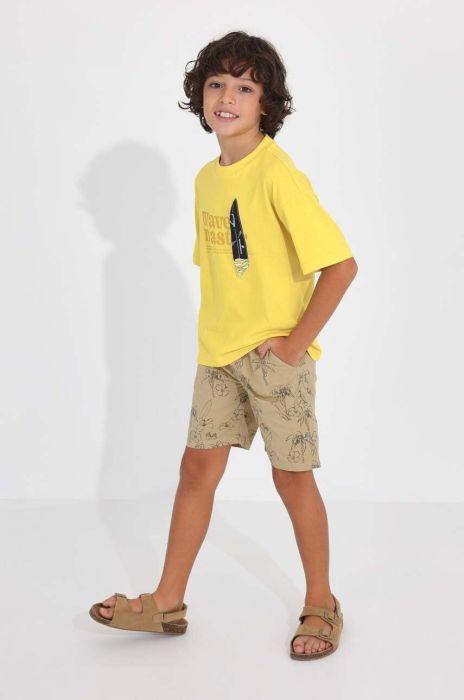 Дитячі бавовняні шорти Mayoral колір зелений регульована талія (2985640)