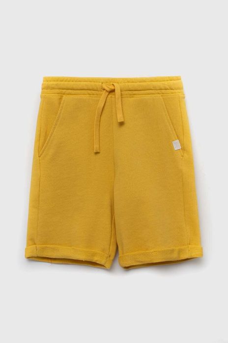 Дитячі бавовняні шорти United Colors of Benetton колір жовтий регульована талія (3234177) Дитячі бавовняні шорти United Colors of Benetton колір жовтий регульована талія (3234177)