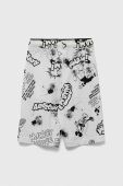 Дитячі бавовняні шорти United Colors of Benetton колір білий регульована талія (3285662)