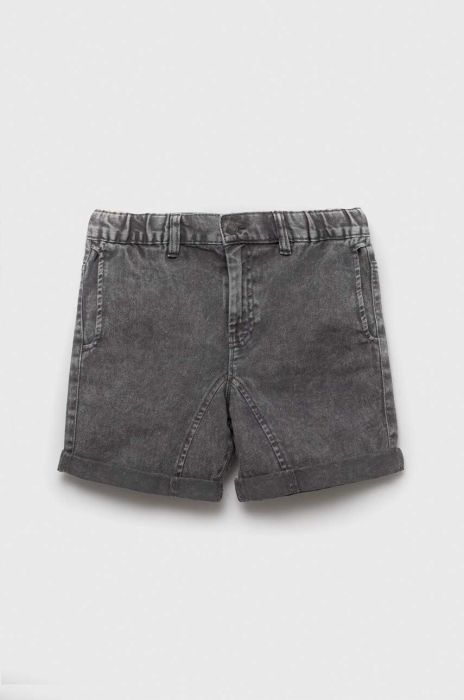 Дитячі джинсові шорти United Colors of Benetton колір сірий