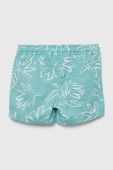 Дитячі бавовняні шорти United Colors of Benetton колір бірюзовий регульована талія (3282930)