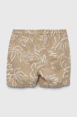 Дитячі бавовняні шорти United Colors of Benetton колір бежевий регульована талія (3282936)