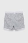 Бавовняні дитячі шорти Birba&Trybeyond колір сірий меланж регульована талія