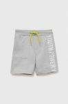 Дитячі бавовняні шорти Birba&Trybeyond колір сірий регульована талія (3185870)