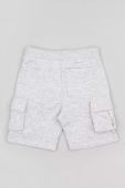 Дитячі бавовняні шорти zippy колір сірий регульована талія