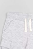 Дитячі бавовняні шорти zippy колір сірий регульована талія
