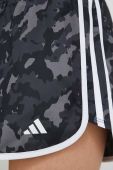 Шорти для бігу adidas Performance Marathon 20 колір чорний візерунок середня посадка