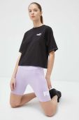Шорти Puma жіночі колір фіолетовий з принтом висока посадка (3104478) Шорти Puma жіночі колір фіолетовий з принтом висока посадка (3104478)