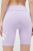 Шорти Puma жіночі колір фіолетовий з принтом висока посадка (3104478) Шорти Puma жіночі колір фіолетовий з принтом висока посадка (3104478)