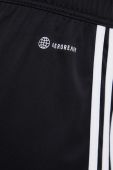 Шорти для тренувань adidas Performance Tiro 23 жіночі колір чорний з аплікацією середня посадка Шорти для тренувань adidas Performance Tiro 23 жіночі колір чорний з аплікацією середня посадка