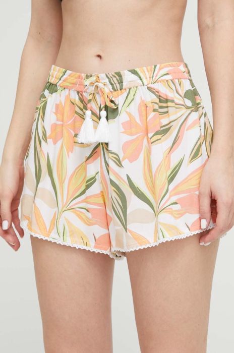 Пляжні шорти Roxy колір білий Пляжні шорти Roxy колір білий