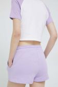 Шорти Roxy жіночі колір фіолетовий однотонні середня посадка