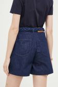 Джинсові шорти Tommy Hilfiger жіночі колір синій однотонні висока посадка (3153519)