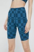 Шорти Vans жіночі візерунок висока посадка колір блакитний (3117889)