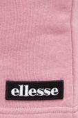 Шорти Ellesse жіночі колір рожевий з аплікацією висока посадка Шорти Ellesse жіночі колір рожевий з аплікацією висока посадка