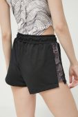 Шорти LaBellaMafia жіночі колір чорний візерунок висока посадка Шорти LaBellaMafia жіночі колір чорний візерунок висока посадка