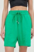 Шорти Miss Sixty жіночі колір зелений однотонні висока посадка