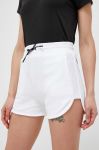 Шорти Rossignol жіночі колір білий однотонні висока посадка Шорти Rossignol жіночі колір білий однотонні висока посадка