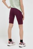 Спортивні шорти 4F жіночі колір фіолетовий однотонні висока посадка Спортивні шорти 4F жіночі колір фіолетовий однотонні висока посадка