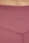 Шорти для тренувань 4F колір рожевий однотонні висока посадка (3141086)
