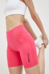Шорти для тренувань 4F колір рожевий однотонні середня посадка Шорти для тренувань 4F колір рожевий однотонні середня посадка