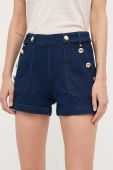 Шорти Morgan жіночі колір синій однотонні середня посадка