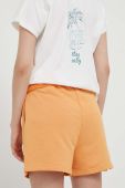 Шорти Femi Stories жіночі колір помаранчевий однотонні середня посадка Шорти Femi Stories жіночі колір помаранчевий однотонні середня посадка