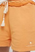Шорти Femi Stories жіночі колір помаранчевий однотонні середня посадка Шорти Femi Stories жіночі колір помаранчевий однотонні середня посадка