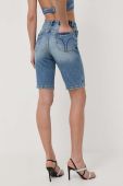 Джинсові шорти Miss Sixty жіночі однотонні висока посадка колір блакитний (3220769)