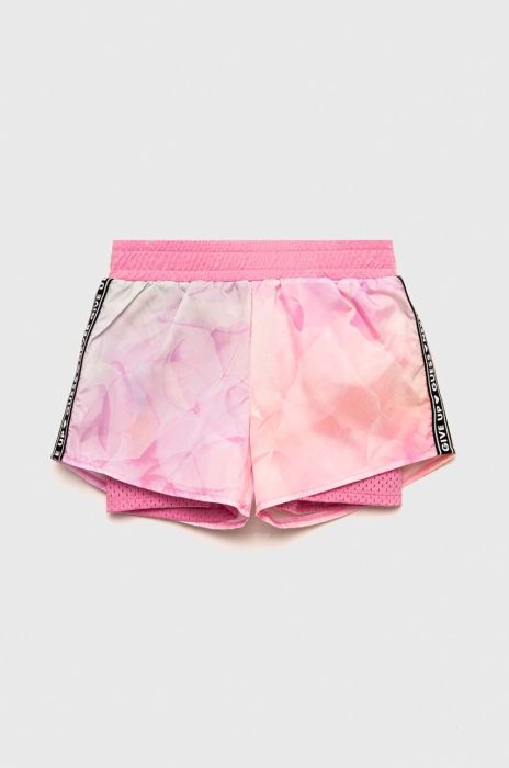 Дитячі шорти Guess колір рожевий візерунок