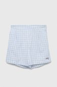 Дитячі бавовняні шорти Guess візерунок регульована талія колір блакитний